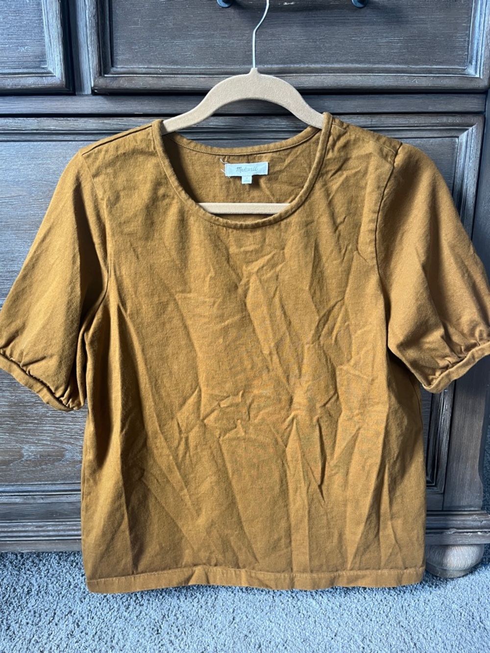 Madewell Short Sleeve Tee in Mustard